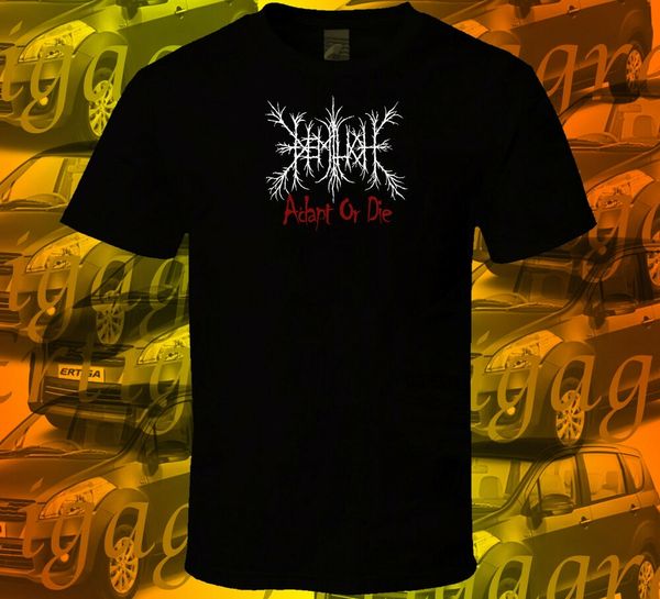 

adapt or die black metal s m l xl 2xl short sleeve black hoodie designers t shirts sweatshirt