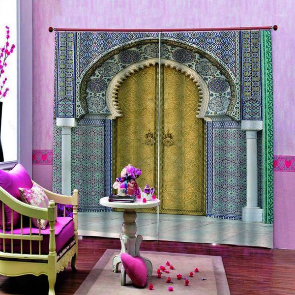 

3d curtain window european luxury roman curtains living room bedroom window trentment blackout shade thick drapes1
