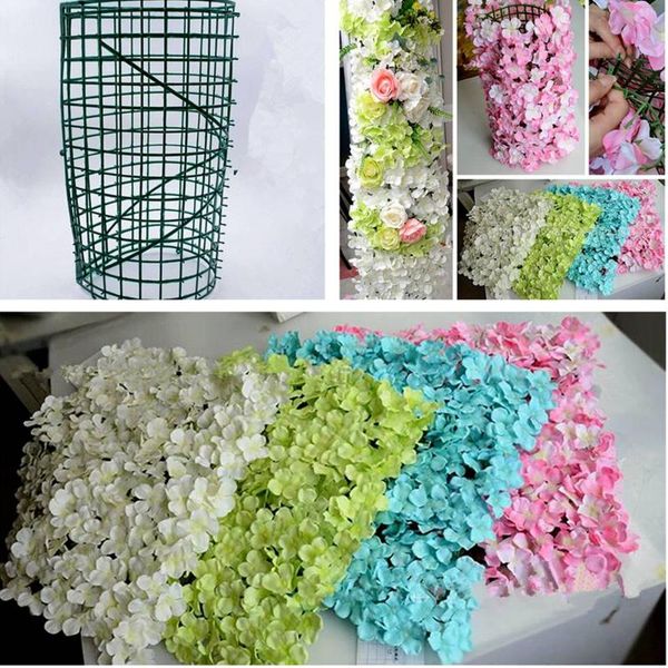 

40x60cm plastic green lawn grid wedding party holiday decoration flower wall diy flower for the decoration handicraft industry