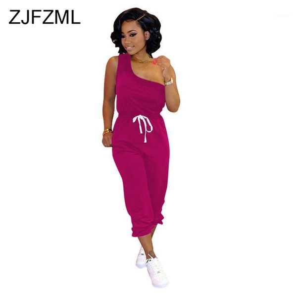 

solid fitness 2 piece sets women clothes one shoulder backless bandage shirts + high waist long pants summer causal outfit1, White