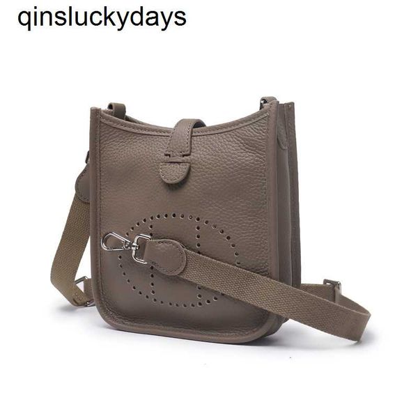 

luxury d handbags new h family calf leather evelyn bag mini fashion personalized one shoulder messenger hollow bucket bag female