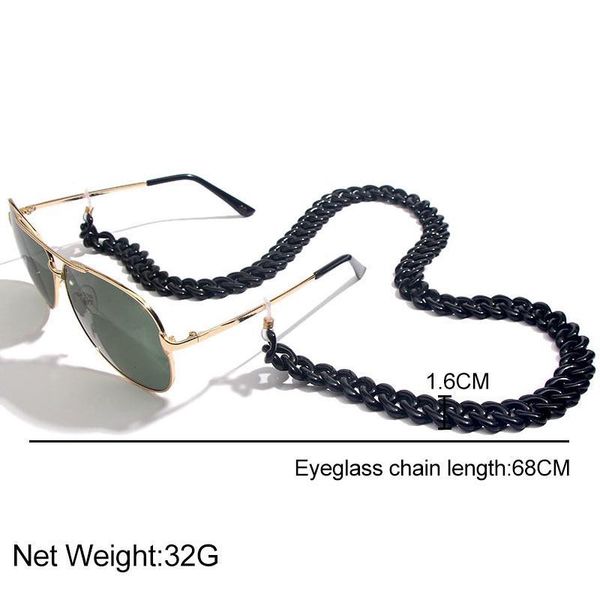 

leopard multicolor acrylic eyeglass chain for reading women eyewears accessories sunglasses chain cord holder neck strap rope h jllcql
