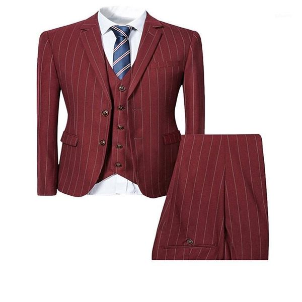 

tpsaade real ps latest men's 3 thin stripe slim fit dress summer unique wedding dress prom party (jacket+ pants + vest)1, White;black