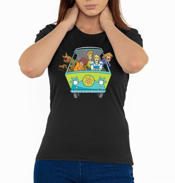 

scooby doo персонажи ван смешная женщина футболка черный (размеры s-2xl) (2) спорт толстовка с капюшоном толстовка