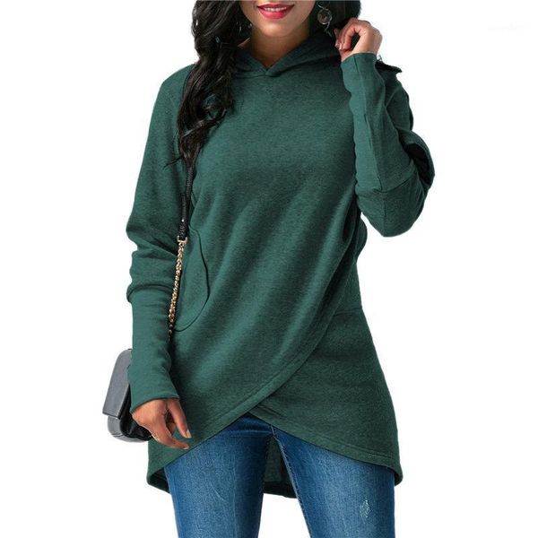

4xl 5xl women girl hoodies plus size vintage irregular blouse casual full sleeve pullover hooded big size jumpers1, Black