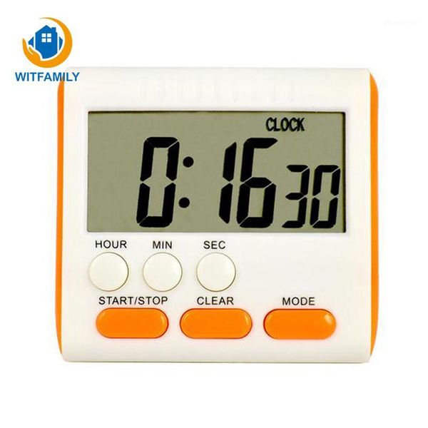 

other clocks & accessories fridge sticker large lcd screen digital timer refrigerator magnet alarm clock electronic satch kitchen cookin