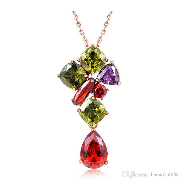 

jewelry bohemia party necklace in copper plated gold with crystal fashion jewelry set for women,lover,daughter as gift, Silver