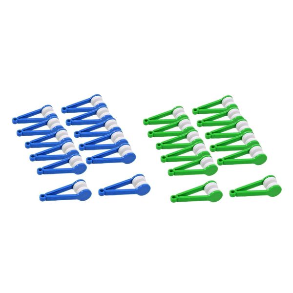 

24x eyeglass microfiber spectacles cleaner brush cleaning tool
