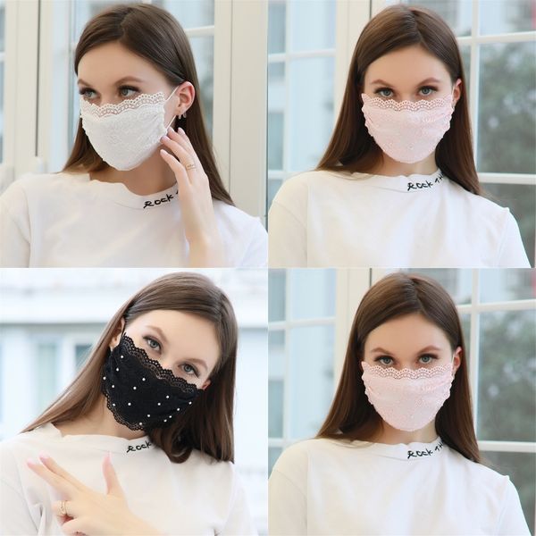 

2020 designer printed face mask baby thin mask cartoon three-dimensional sunscreen ice silk sponge mask#490, Black