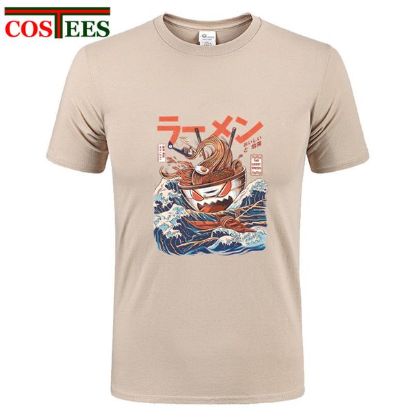 

sport 2018 selling new summer season collection japan style parody great ramen off kanagawa t shirt men casual men's t-shirt homme