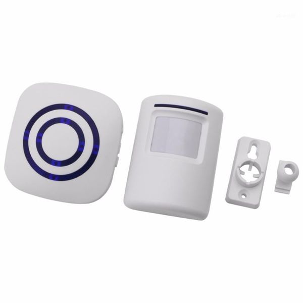 

wireless infrared motion sensor door security bell alarm chime eu/us plug1
