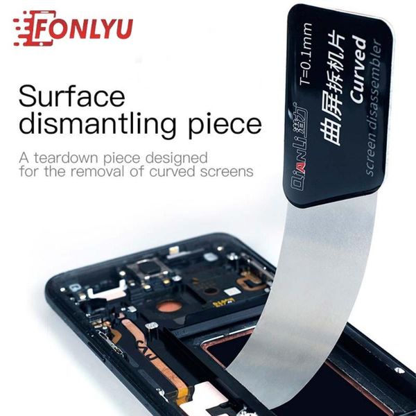 

qianli ultra thin pry spudger disassembler card dedicated for curved screen mobile phone screen frame separating tool