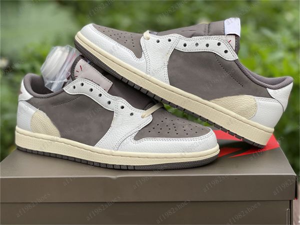 

2022 new brown jumpman 1s fragment running shoes 1 low cactus jack mocha sports trainers designer shoe sneakers