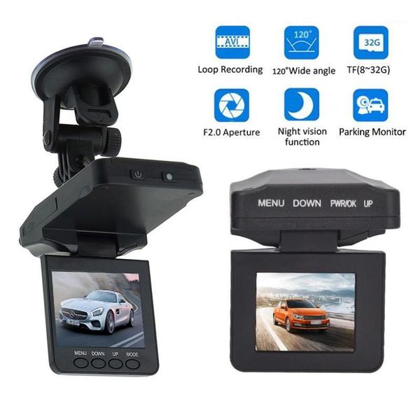 

2.4" tft lcd screen 6 ir led 270 degrees rotatable night vision fhd car dvr dash cam camera recorder1