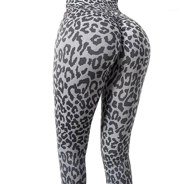

yoga outfits chrleisure seamless sports pants for women stripe leopard print workout high stretch elastic fitness gym leggings1, White;red