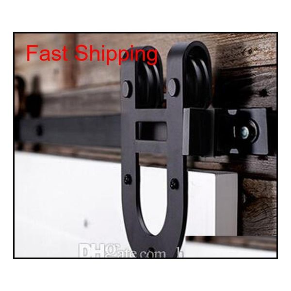 

sliding barn door heavy duty modern horseshoe design rustic steel wooden sliding barn door qylwxu new_dhbest