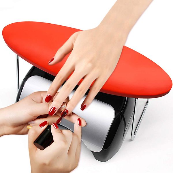 

nail arm rest, microfiber leather manicure hand pillow professional nail rest cushion table desk station for nail technician use