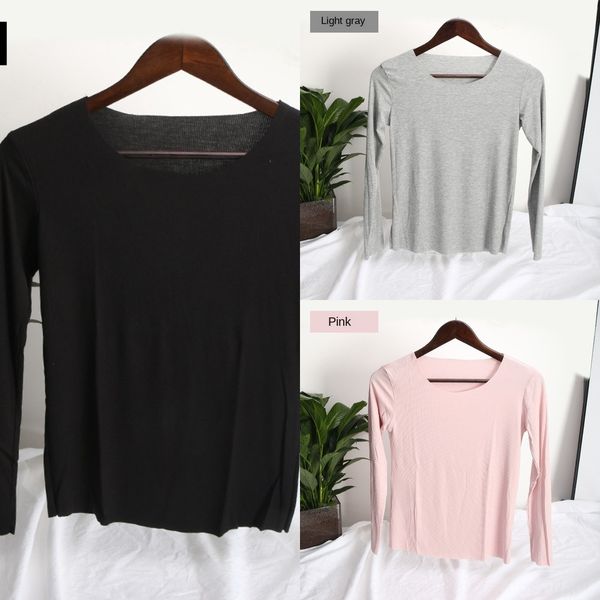 

корейские новые мягких одежды сплошного цвета модального основа toptoptop coatround шея тонкая верхний пальто женщины с длинными рукавами ра, White