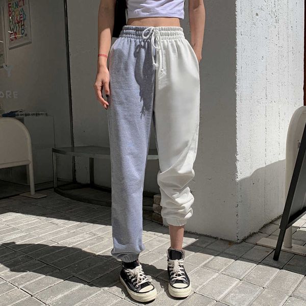 

loose high waisted punk pants 2021 new clothing harem jogging trousers hip hop sweatpants women korean style casual cx200804, Black;white