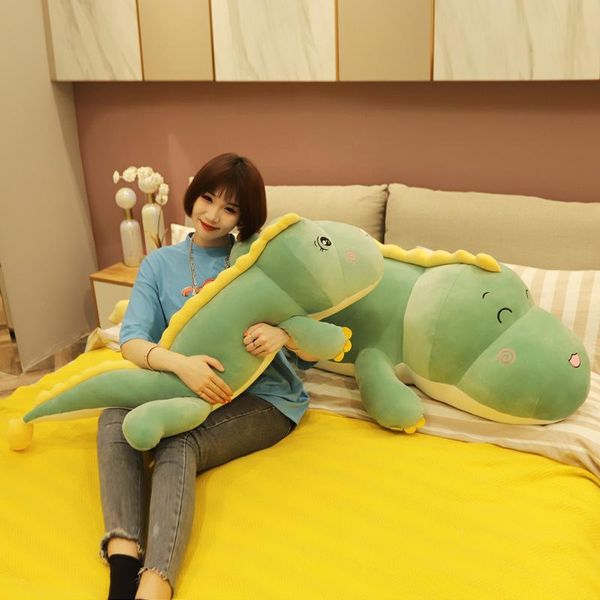 

lying posture dinosaur plush toy cute soft dinosaur pillow with sleeping doll children's girl a birthday present hold pillows decoratio