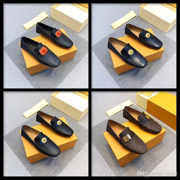 

bs fashion men loafer new handmade retro double monk buckle straps casual shoes men moccasins for men leather flat shoes 22, Black