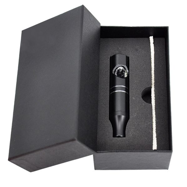 Pipa per erbe da fumo in alluminio per aerei Premium Tubi per piroga One Hitter Ciotola di vetro da 110 mm Pipa per tabacco in metallo rimovibile Accessori per tubi di fumo