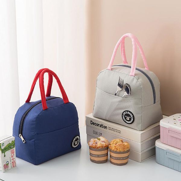 

2020 new fresh insulation cold lunch bag for women kids men insulated canvas box tote bag thermal cooler lunch bags hot