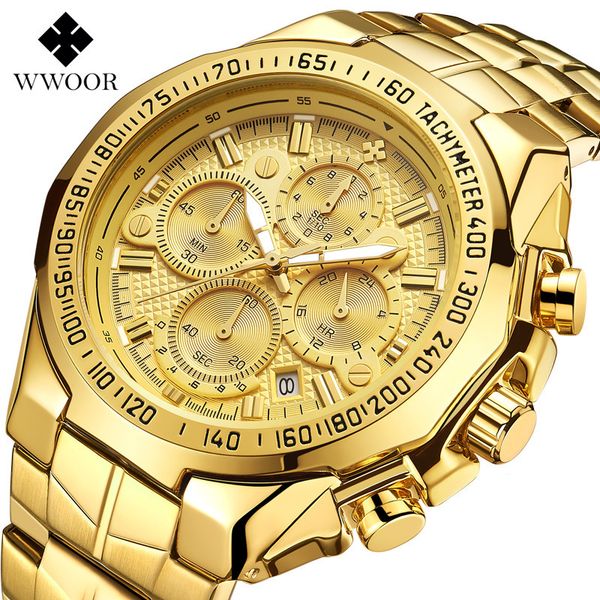 

wwoor seven needle man motion section steel bring quartz waterproof wrist watch chronograph watches wholesales watches, Slivery;brown