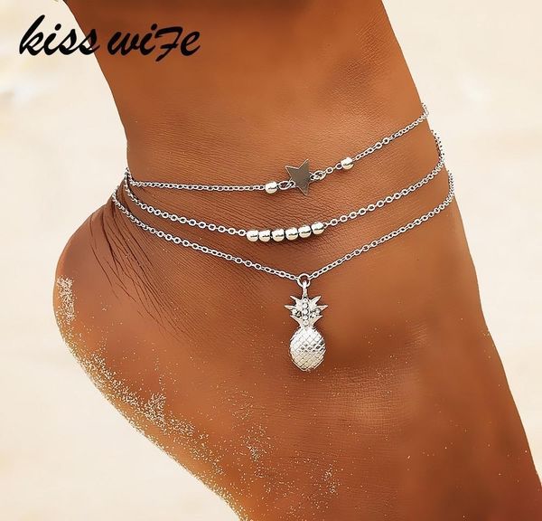 

kisswife ankle цепочка сосна кулон bunklet бисером 2018 летний пляж ноги ювелирные изделия мода стиль anklets wmtlng лотерея2010, Red;blue
