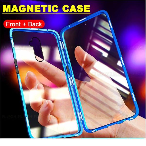 

360 magnetic adsorption metal case for oppo realme 7 6 5i reno 4 3 pro lite a9 a5 a31 a11x 202 wmtnjv