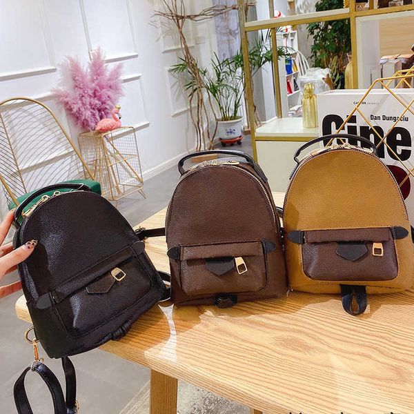 

international brand mini backpack small bag women's new retro fashion ins texture foreign style multipurpose backpack bags handbags wit