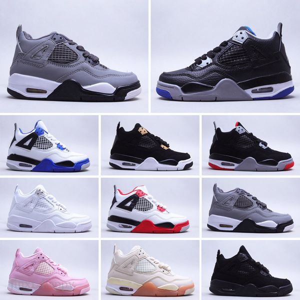 

white oreo td 4s kids baketball shoes rasta lemon venom alternate 89 pure money big boys girls toddler fire red sneakers children trainers b, Black