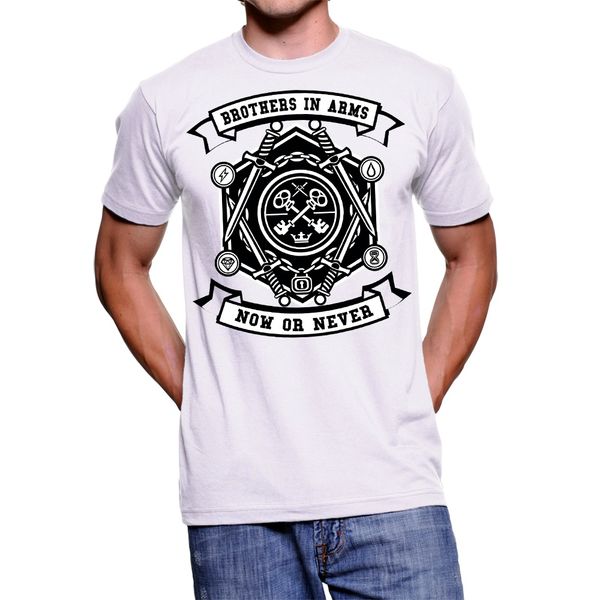 

sport 2019 new summer t - shirt uomo keys brothers in arms illustration cool men tee shirt