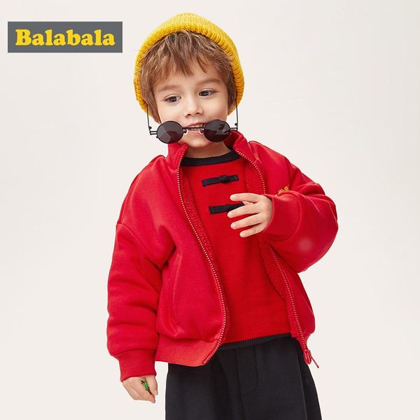 

balabala boy baby cartoon cute personality jacket 2020 new children leisure sports thick red baseball uniform jacket, Blue;gray