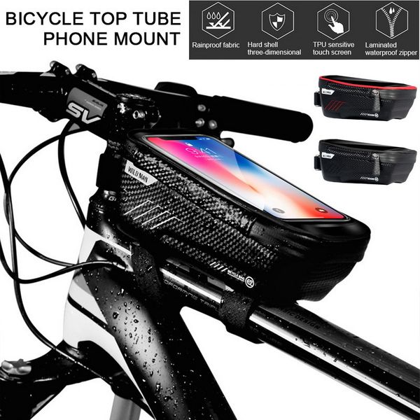

front beam bag bicycle mobile holders stands motorcycle phone stand holder