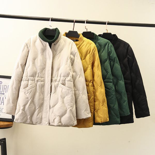 

plus jas down size cato overclothes loose winter casual parka women's coat wet women warm drmuf, Black