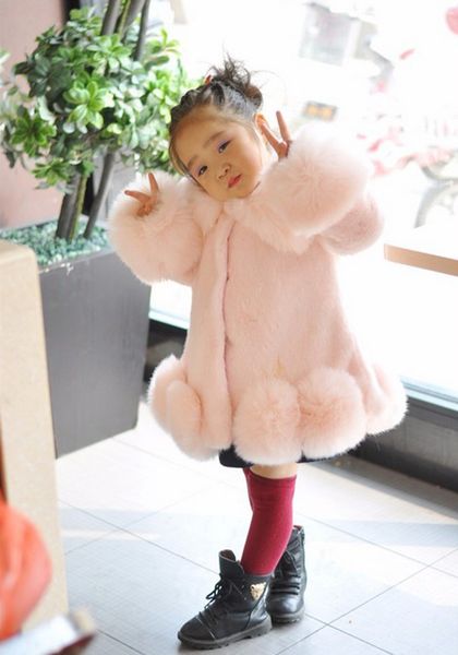 

new baby girls long sleeve winter wedding faux fur brand fur coat for girls formal soft party coat kids wedding outwear, Blue;gray