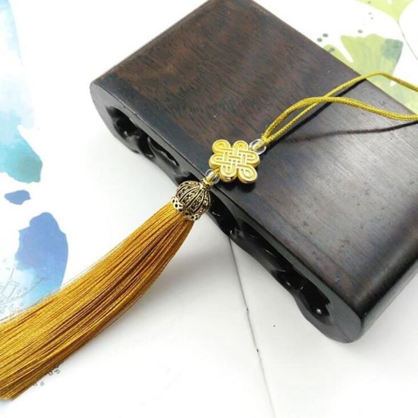 

3pcs metal caps tassel fringe pendant diy craft supplies jewelry curtains decor material silk tassel trim garments accessories h qylmyz