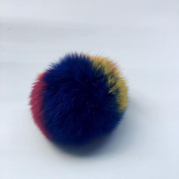 

50 шт. / лот действительно натуральное животное fox peashball pom pom diy красочные большие лисы мех волосы мяч вязание шляпы попом с пряжко, Black;white