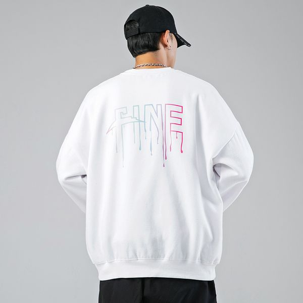 

cashmere sweater men's fall 2020 new round neck loose korean fashion versatile fried street autumn winter, Black