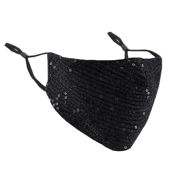 

washable newfashion caps sequins designer reusable face adjustable fabrics mouth masks