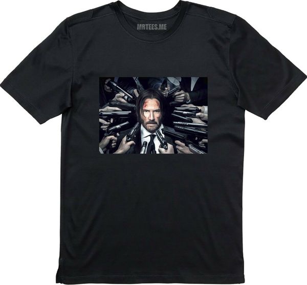

john wick chapter 3 keanu reeves t shirt short sleeves party men's crew fashion t shirts summer straight sport hooded sweatshirt hoodie