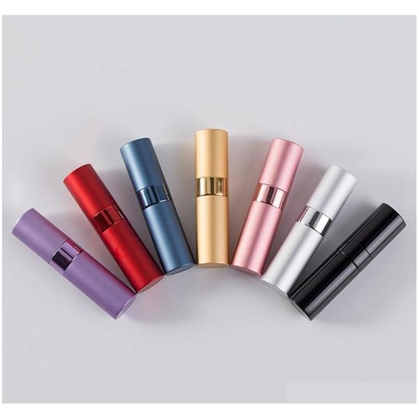 

wholesale mini spray perfume bottle portable aluminum perfume bottles atomizer 8ml travel refillable empty cosmetic qylkoo sweet07