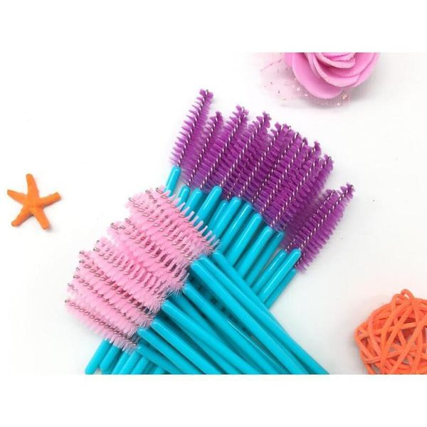 

50pcs make up brush synthetic fiber disposable eyelash brush mascara applicator wand brush cosmetic makeup tool jllpav