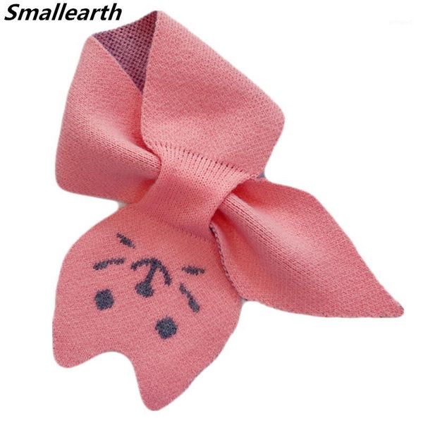 

scarves fashion crochet children warm scarf knitted winter baby neck collar boys girls cartoon cat warmer kids cross scarf1, Blue;gray