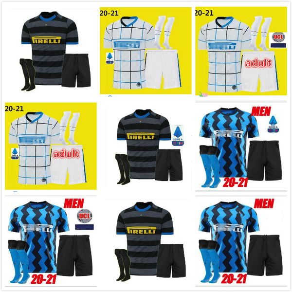 

inter milan soccer jersey lukaku vidal barella lautaro eriksen alexis hakimi 20 21 football shirt 2020 2021 uniforms men + kids kit 4xl, Black;yellow