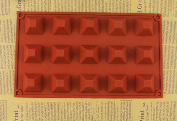 

new dining silicone chocolate mold pyramid resin soap molds ice candy jello gummy mould cake baking dessert pastry mold