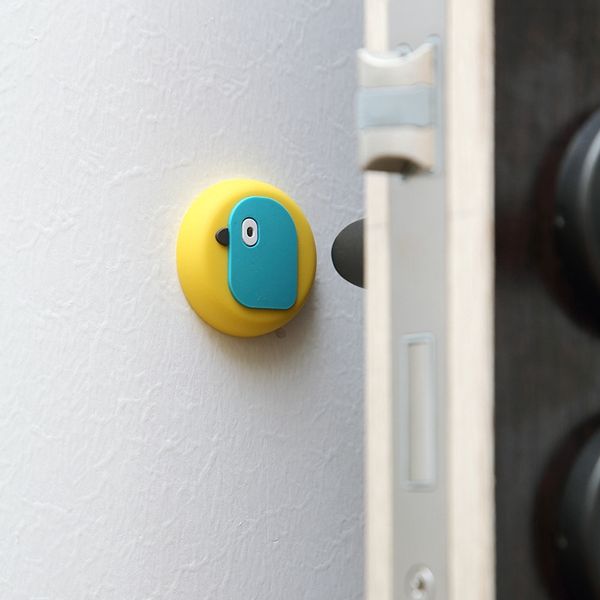 

household cartoon silicone anti-collision mat wall door hanging crash pad buffer bathroom mute padded mat vtky2333