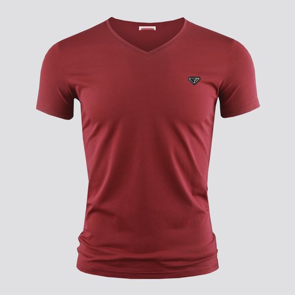 

men's t-shirts t shirt pure cotton tees & polos comfortable crew v neck men women three-dimensional metal triangle pattern short sleeve, White;black