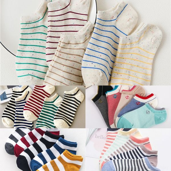 

qlxii spring and summer women's 200-pin cartoon cotton color women's boat candy boat socks sockscandy sockslow-socks v3gwm, Black